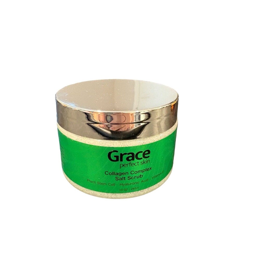 Grace Skin Toning And Brightening Collagen Complex Salt Scrub NEW 10 oz